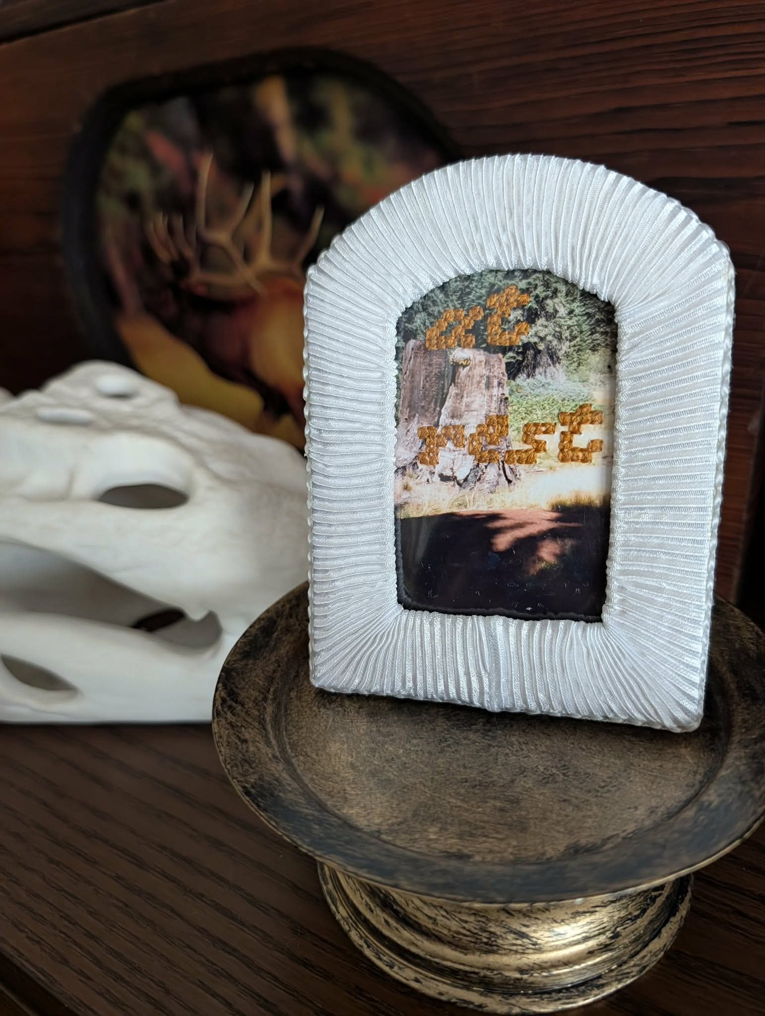 ‘At Rest’ Framed Embroidered Photo