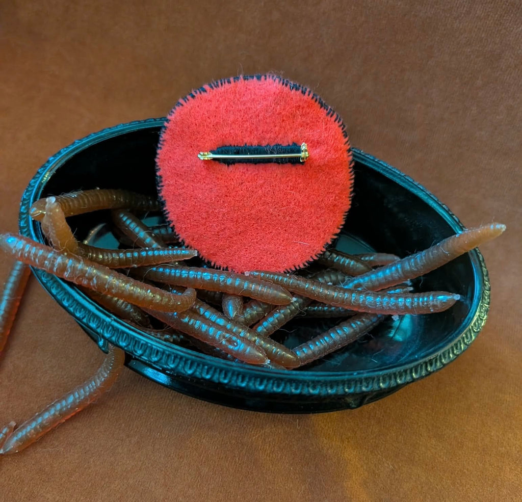 ‘13’ Red Embroidered Pin